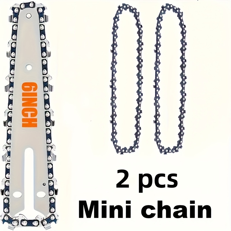 Mini Electric Chainsaw 6 Inch - 2 peças de corrente de motosserra