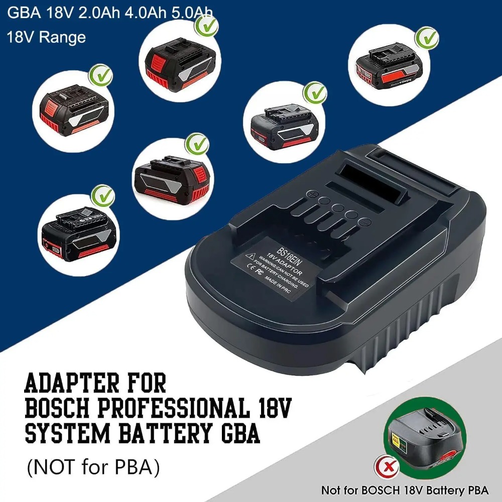 Brushless Cordless Electric Drill 18V - Adaptador de Bateria BS18EIN para Bateria