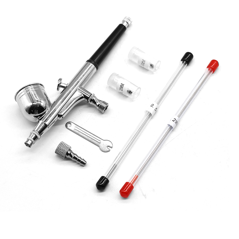 Airbrush Kit With Mini Compressor - Gravidade dupla ação mini aerógrafo pintura