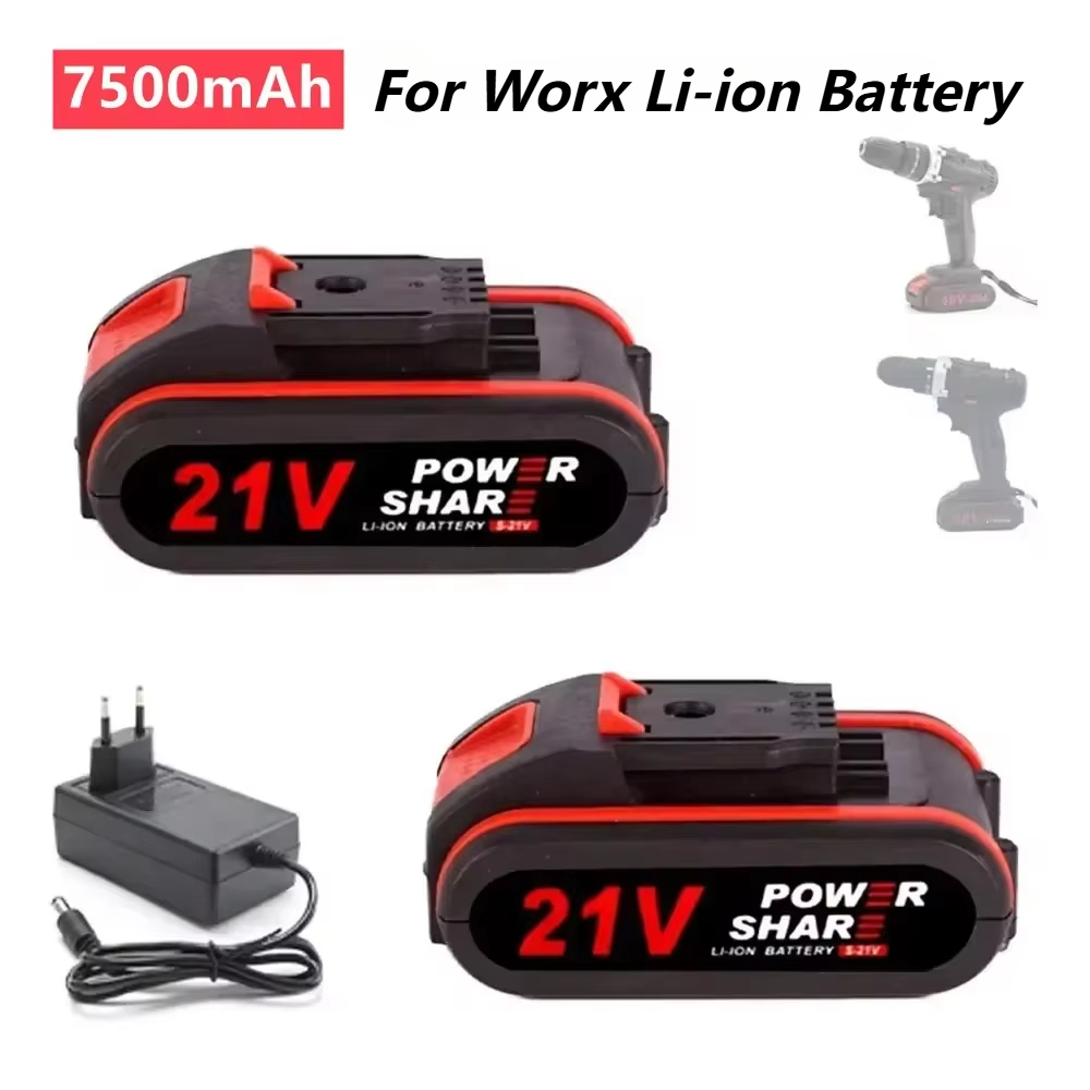 Brushless Cordless Electric Drill 18V - Bateria de íon de lítio recarregável