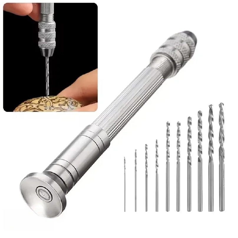 Hand Tools - Mini Furadeira Manual 0.8-3.0mm para Marcenaria,