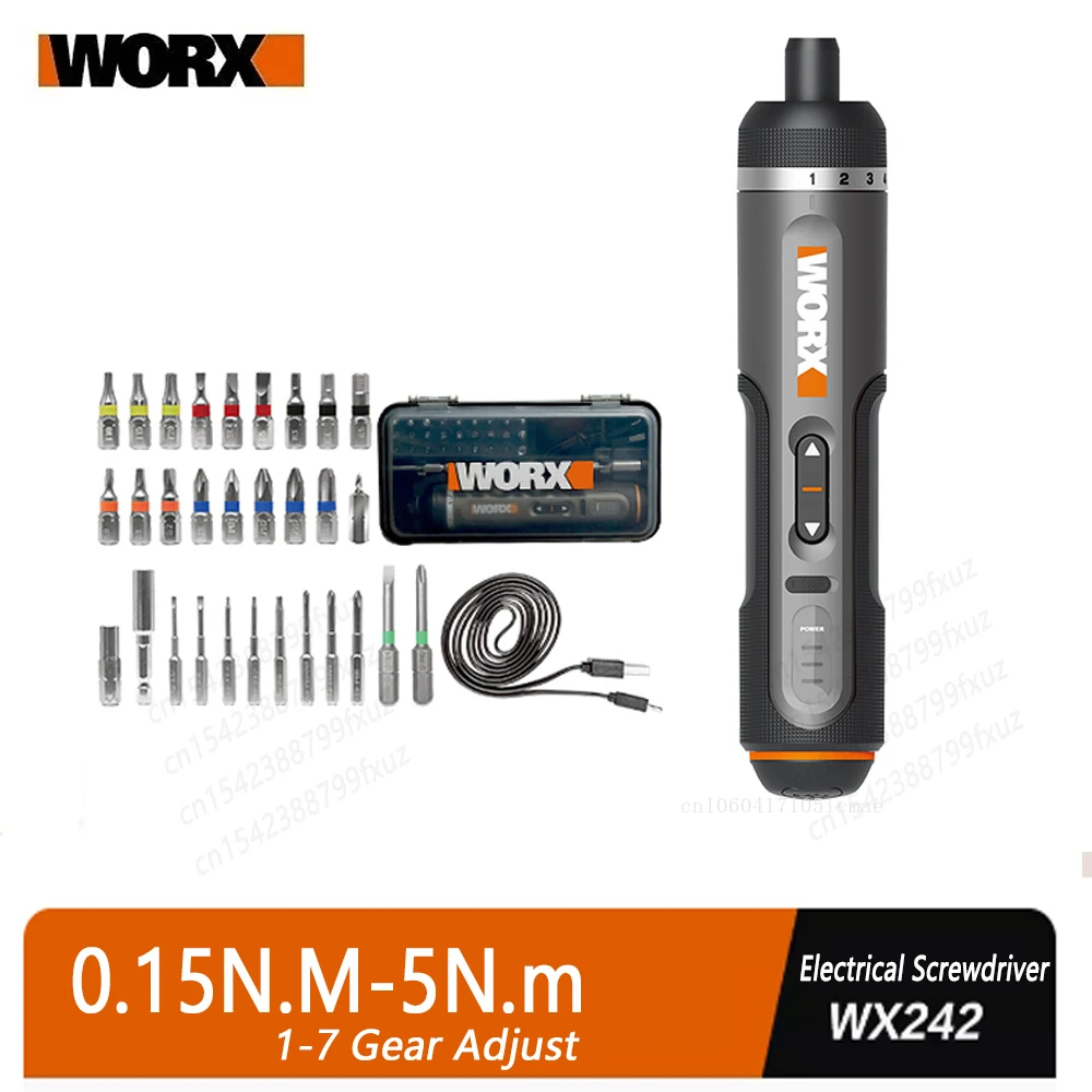 Electric Screwdriver Rechargeable Usb - Worx wx242 4v conjunto de chave