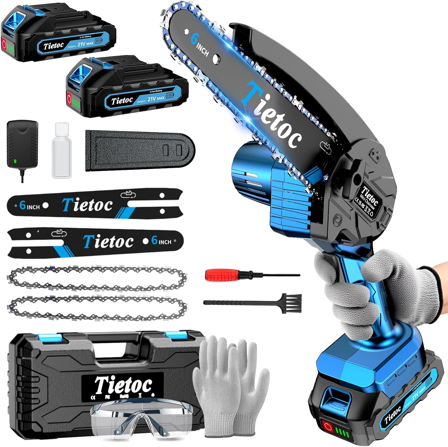 Mini Electric Chainsaw 6 Inch - Mini Serra Elétrica, Serra de Cadeia