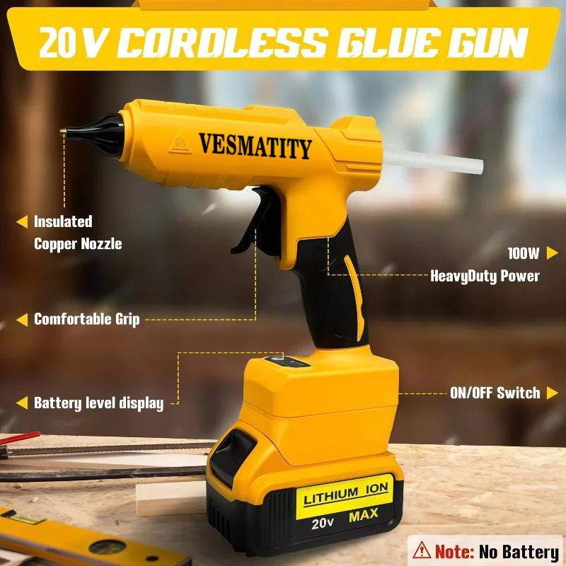Pistola de Cola Quente Elétric - Hot Melt Glue Gun Cordless avaliação e preço