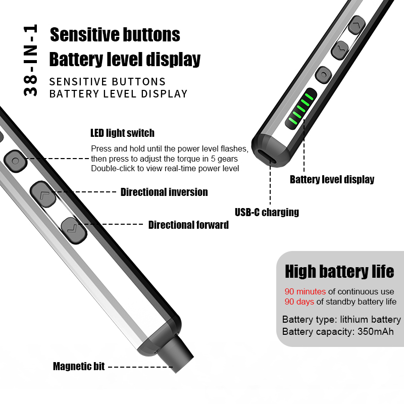 Conjunto de chave de fenda elé - Electric Screwdriver Rechargeable Usb avaliação e preço