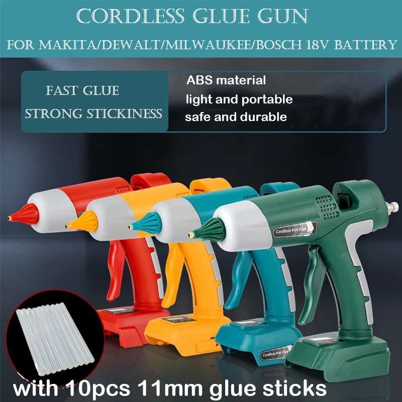 Pistola de Cola Quente Sem Fio - Hot Melt Glue Gun Cordless avaliação e preço