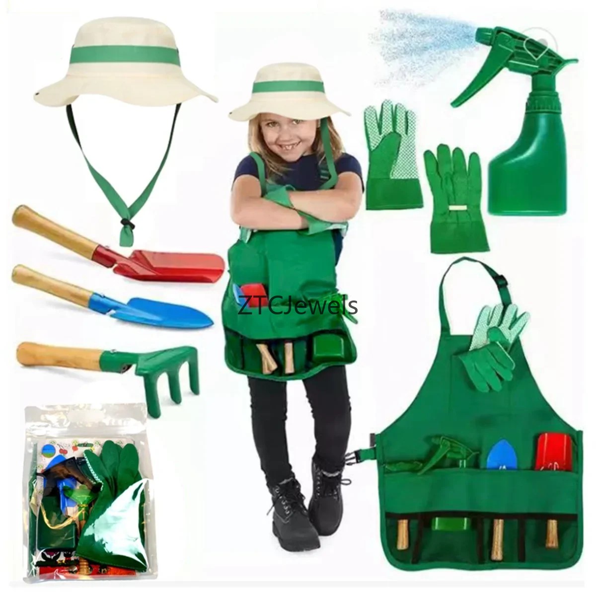 Conjunto de Avental e Ferramen - Garden Tools avaliação e preço