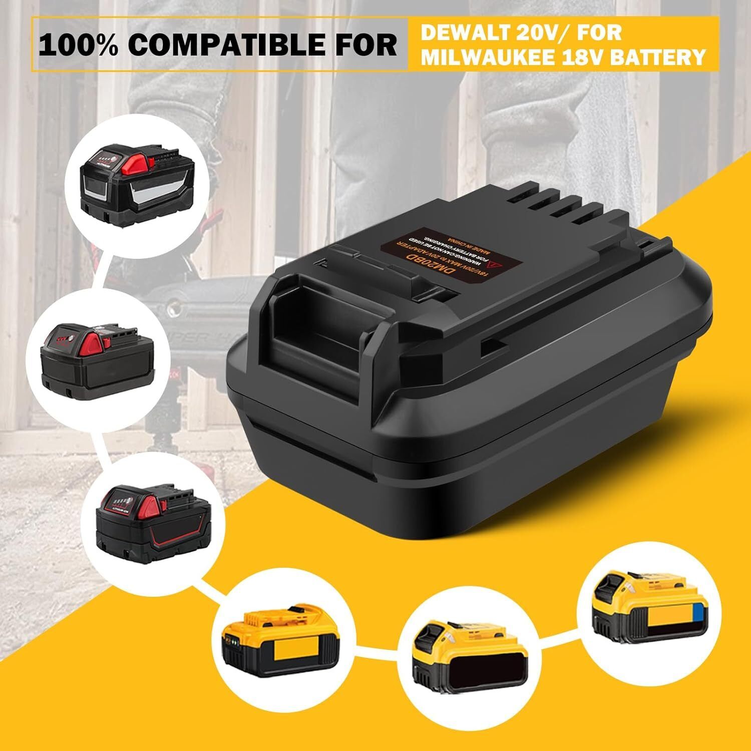 Adaptador de Bateria DM20BD pa - Brushless Cordless Electric Drill 18V avaliação e preço
