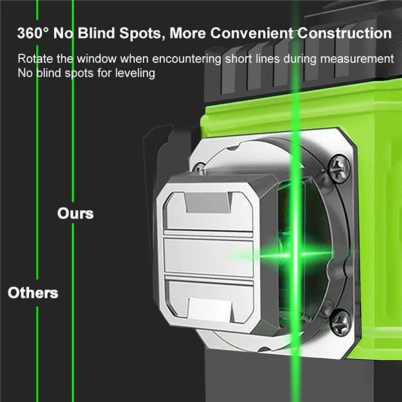 8/12/16 linhas de nível laser  - Laser Level 16 Lines 4D Green avaliação e preço