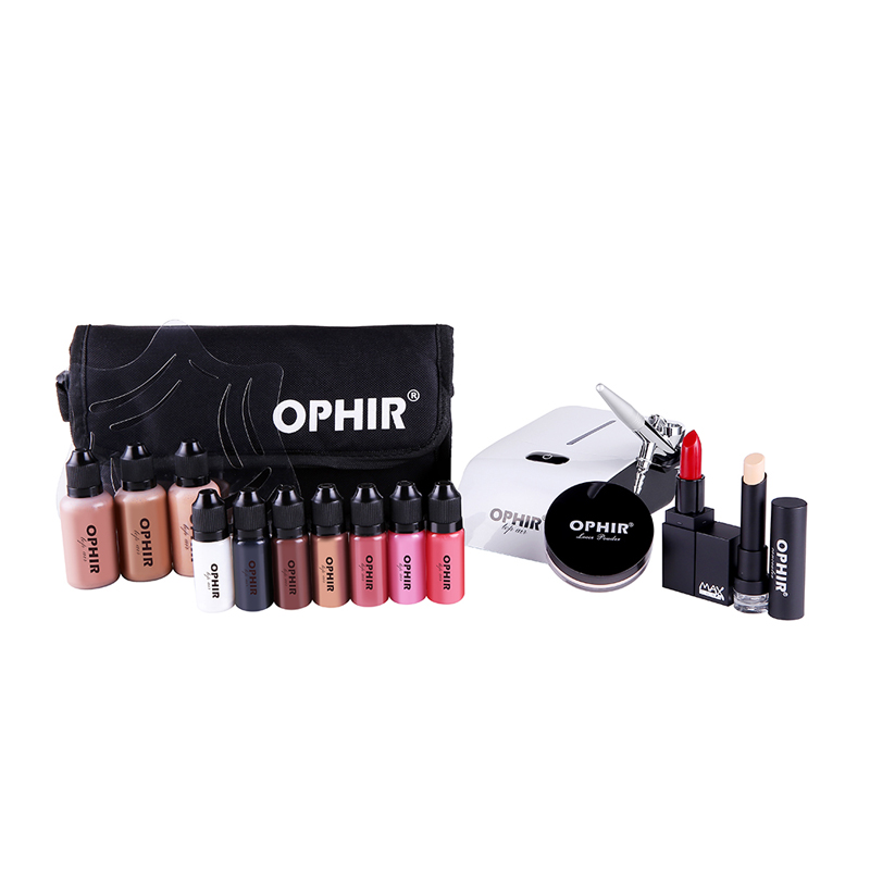 Ofir-kit com sistema de maquia - Airbrush Kit With Mini Compressor avaliação e preço