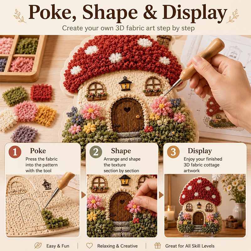 Kit DIY de Arte Poke 3D Casa C - Hand Tools avaliação e preço