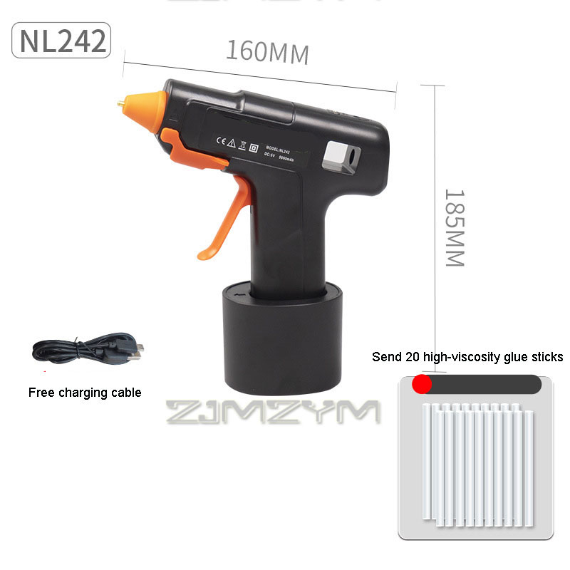 Pistola de cola quente de liga - Hot Melt Glue Gun Cordless avaliação e preço