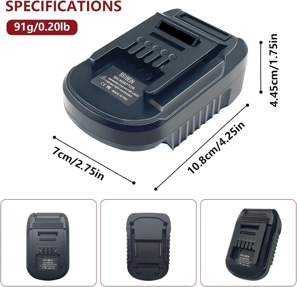 Adaptador de Bateria BS18EIN p - Brushless Cordless Electric Drill 18V avaliação e preço