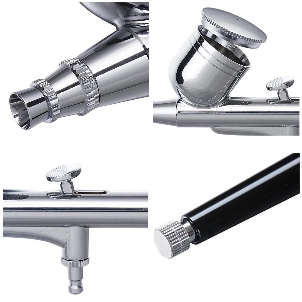 Gravidade dupla ação mini aeró - Airbrush Kit With Mini Compressor avaliação e preço