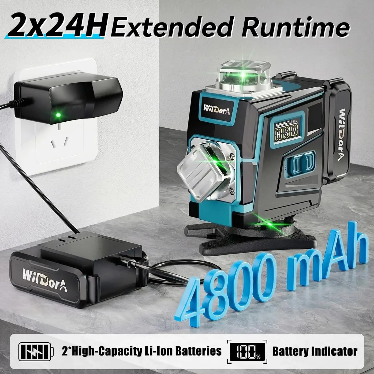 Nível a Laser com Tripé, 4x360 - Laser Level 16 Lines 4D Green avaliação e preço