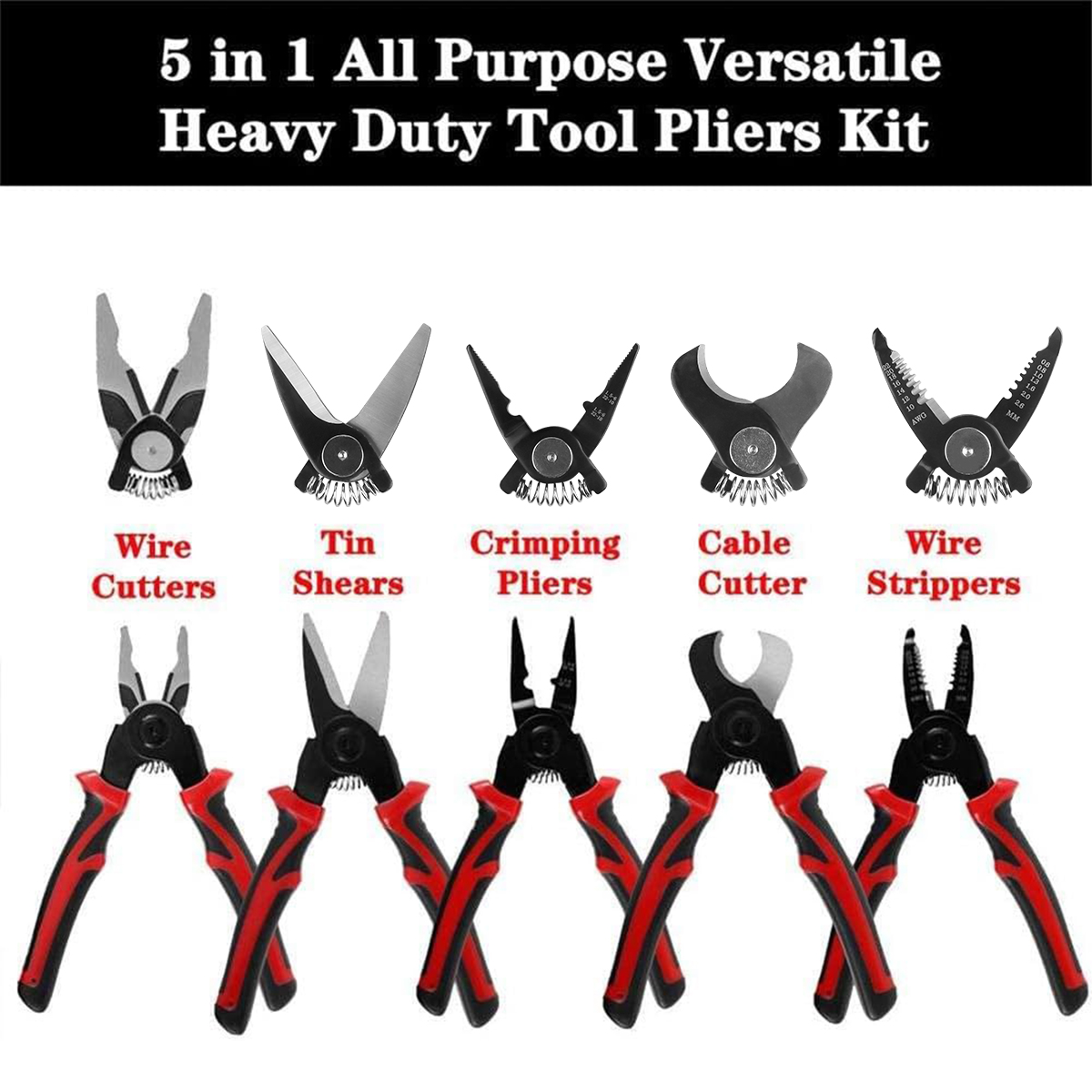Alicate de crimpagem 5 em 1, c - Automatic Wire Stripper Cutter avaliação e preço