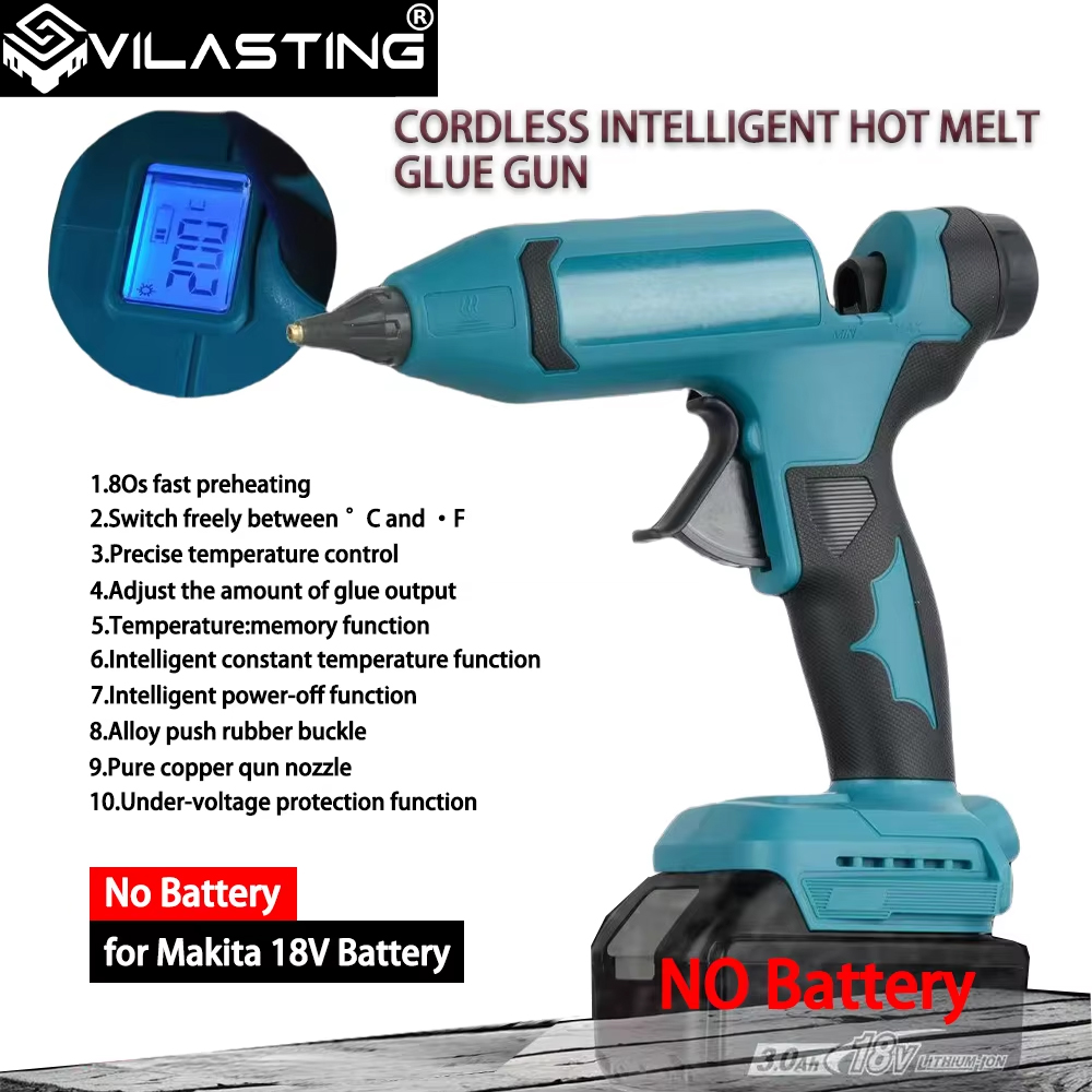 Vilasting elétrica pistola de  - Hot Melt Glue Gun Cordless avaliação e preço