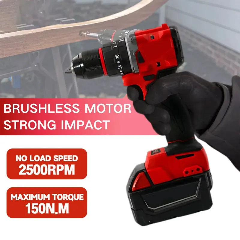 Furadeira de impacto elétrica  - Brushless Cordless Electric Drill 18V avaliação e preço