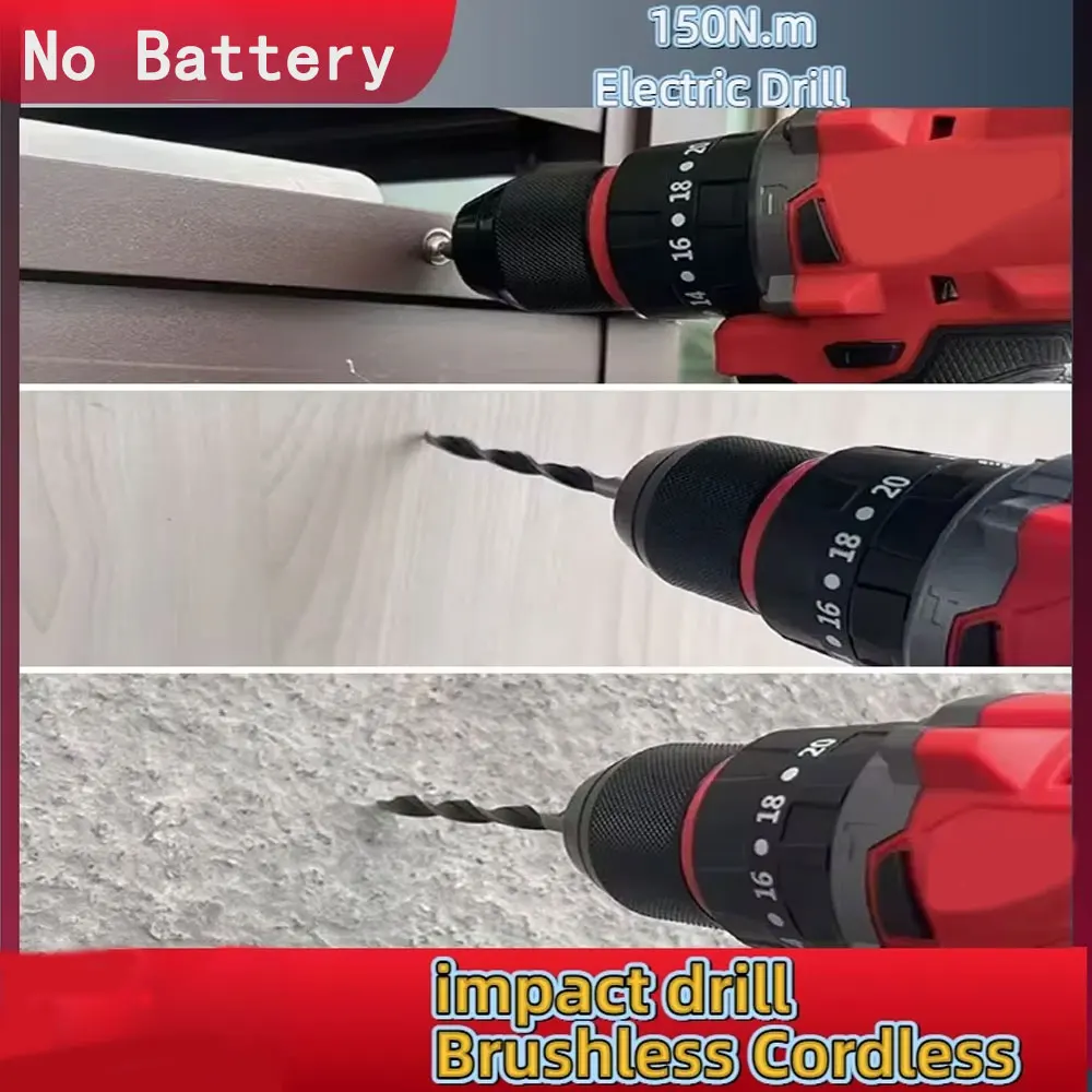 Furadeira de impacto elétrica  - Brushless Cordless Electric Drill 18V avaliação e preço