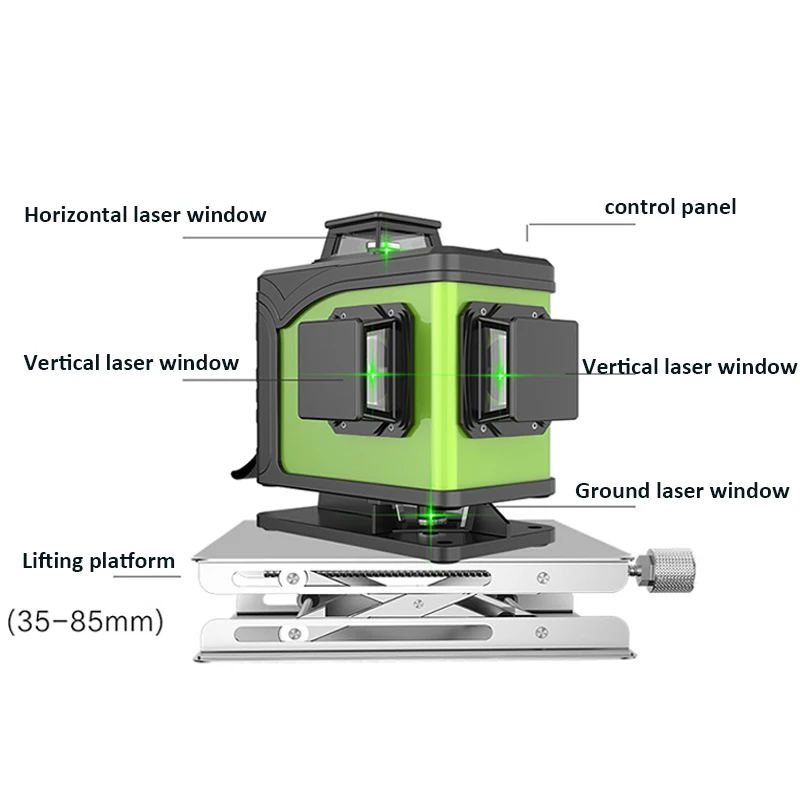 Diodo laser verde 16 linhas 4d - Laser Level 16 Lines 4D Green avaliação e preço