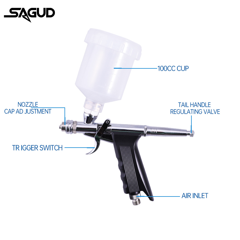 Aerógrafo de alimentação por g - Airbrush Kit With Mini Compressor avaliação e preço