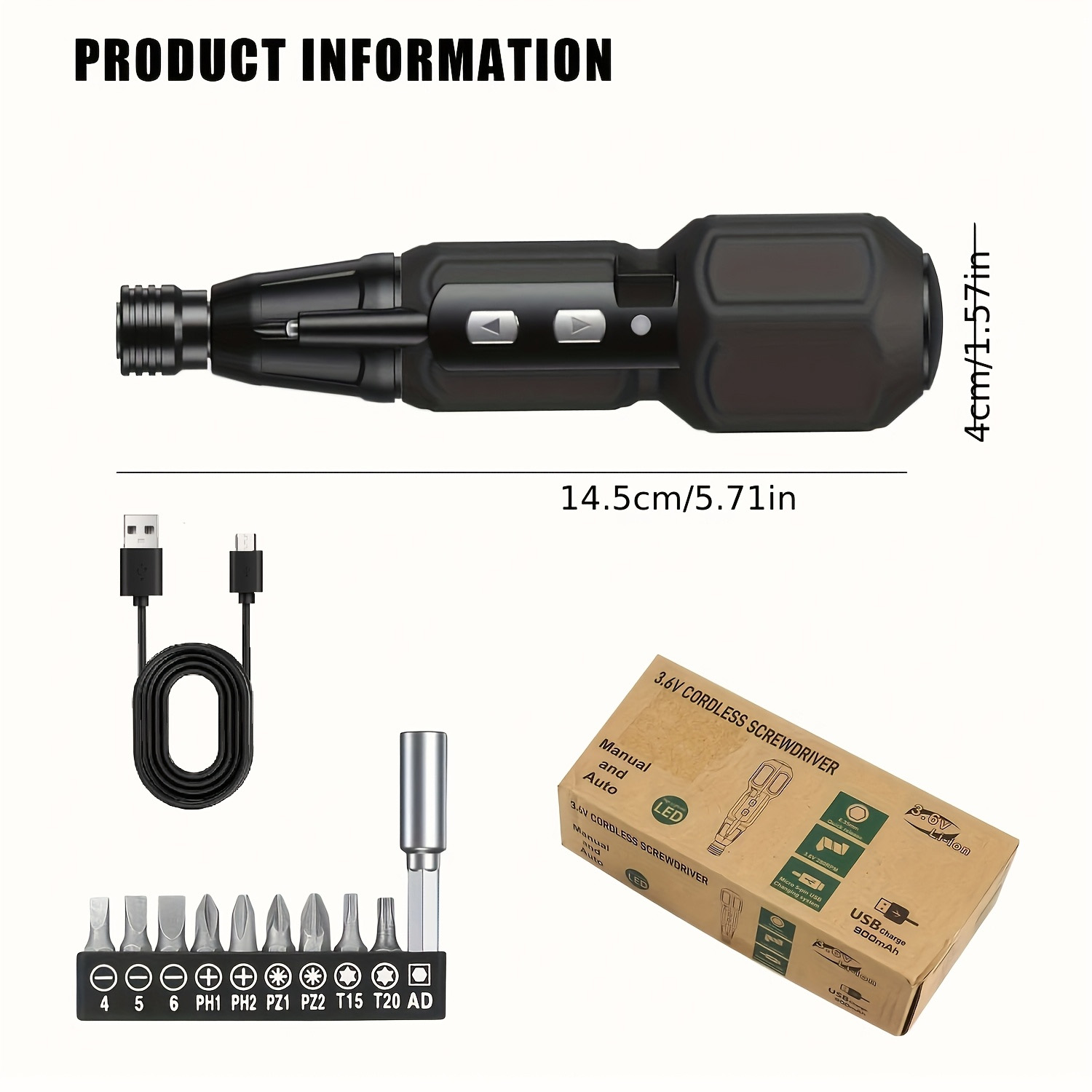 Chave de fenda elétrica recarr - Electric Screwdriver Rechargeable Usb avaliação e preço
